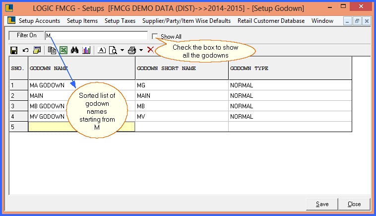 fmcg setup godowns 2